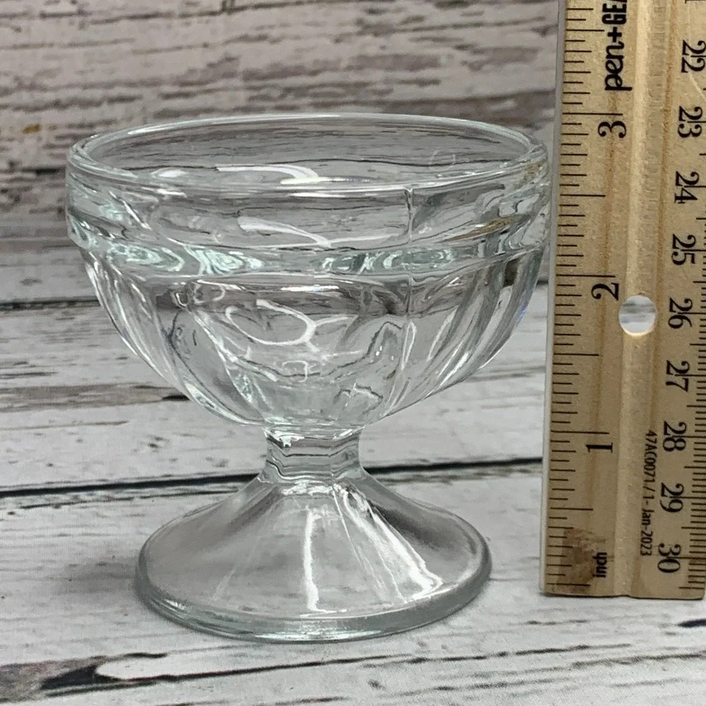 Libbey‎ Fountainware Sherbet Dish Dessert Cup Glass Pedestal Bowl 2.5 oz